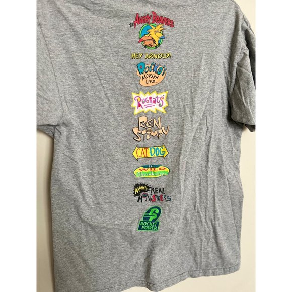 Nickelodeon Grey Character T-Shirt - Size Medium - Picture 7 of 8